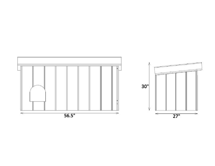 Wooden DIY Dog House Plans - Medium Size Pet Outdoor Shelter Doghouse Kennel Home