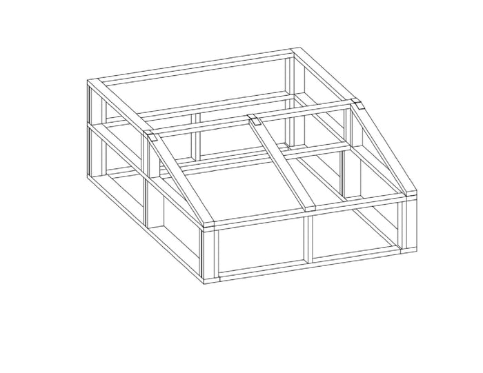 Wooden DIY Greenhouse Plans - Hoop House Grow Veggies Plants 6'x8' Build Your Own