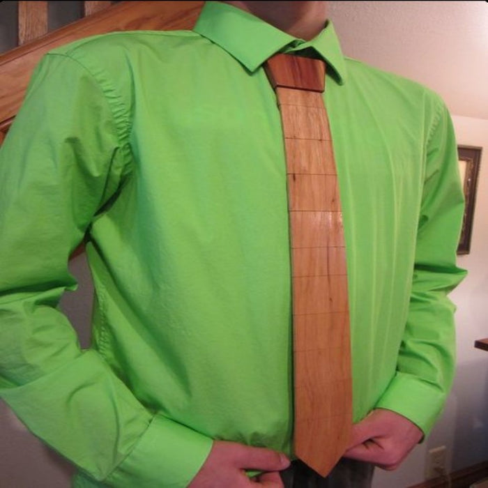Wooden Tie Necktie DIY Plans - No need to tie the tie - Build Your Own