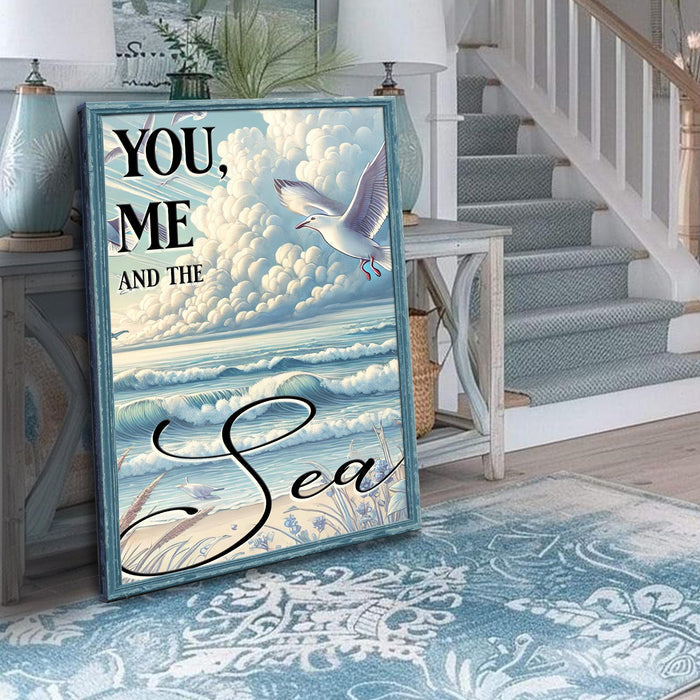 You Me and the Sea Coastal Sign IV